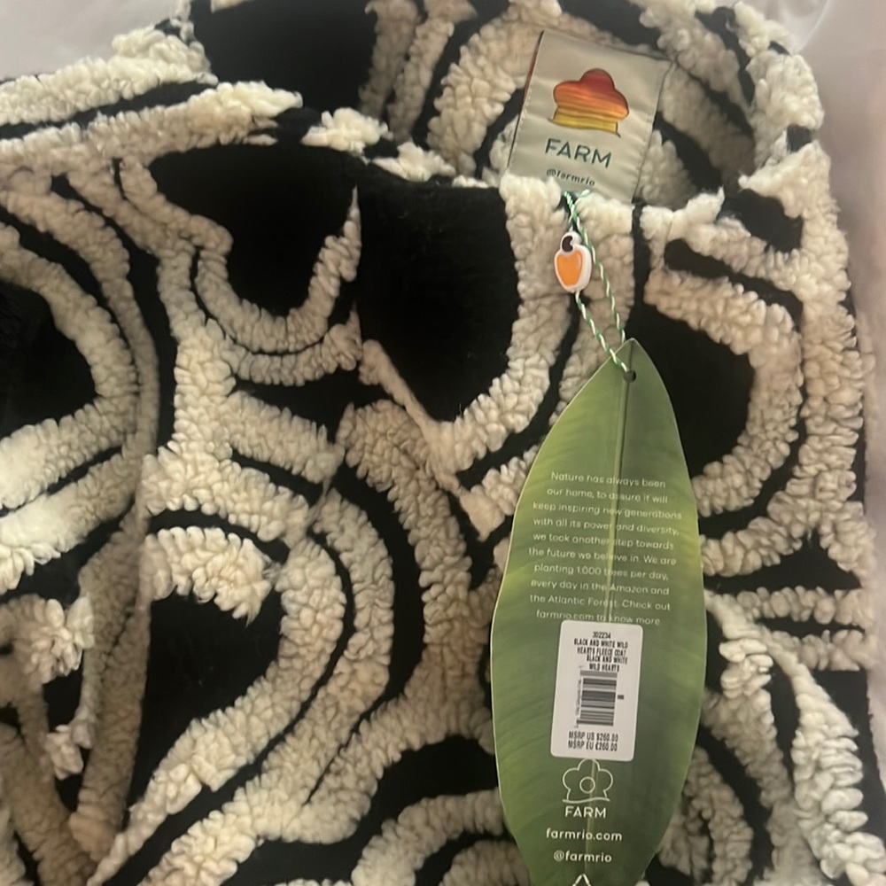 FARM Rio Wild Hearts Fleece Coat